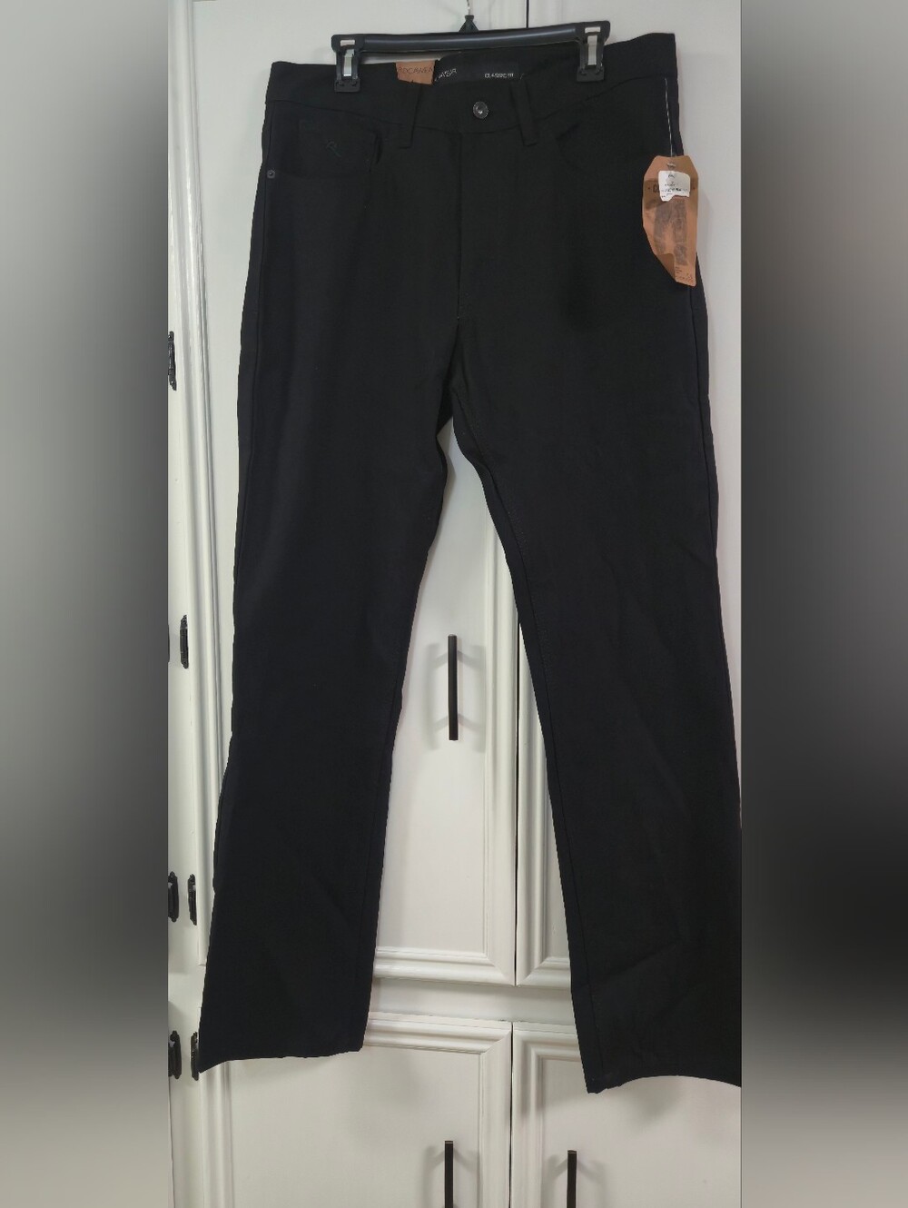 NWT Rocawear Classic Fit Black Jeans Mens W34 Y2K Hip Hop Straight Leg